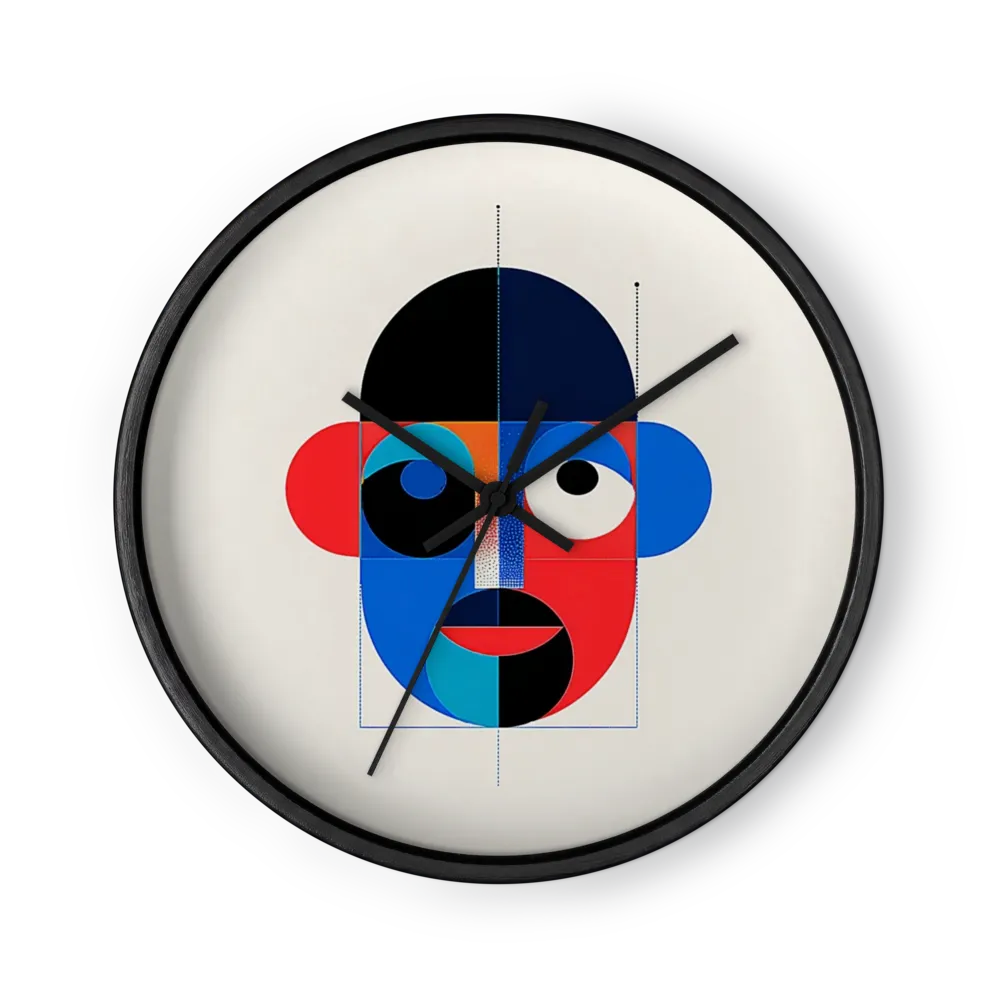 Symmetry in Primary Colors | Wall Clock
