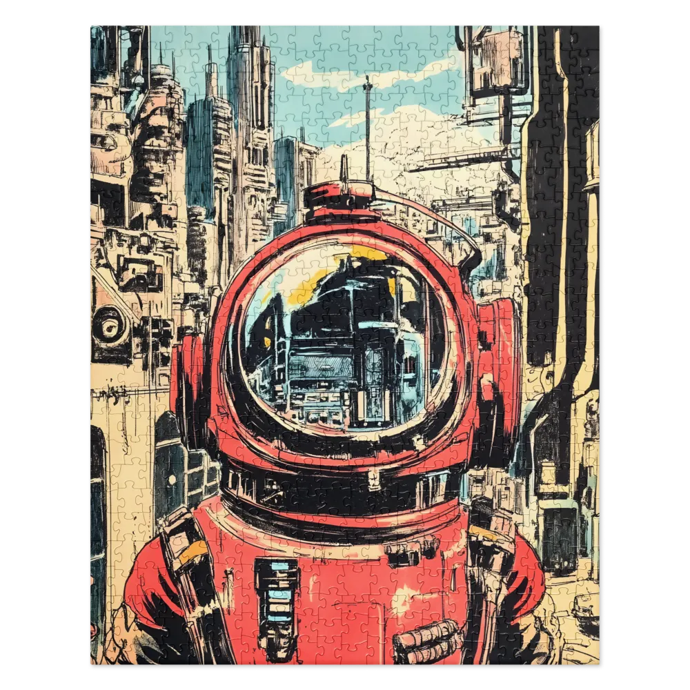 Urban Astronaut's Reflection 
 Jigsaw Puzzle