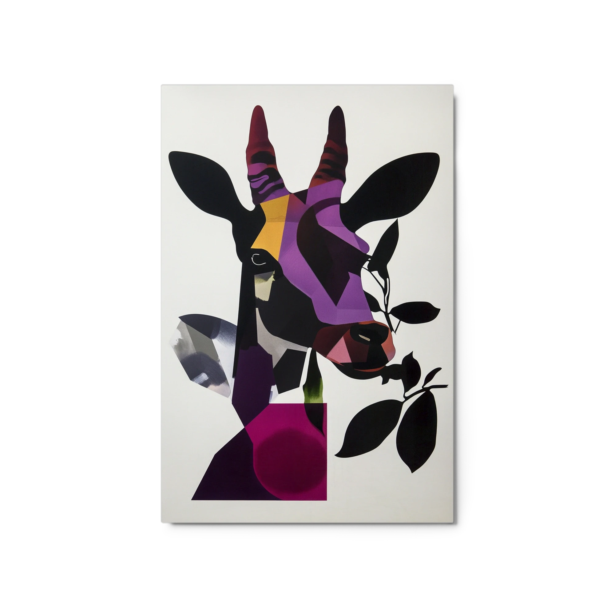 Abstract Giraffe Silhouette