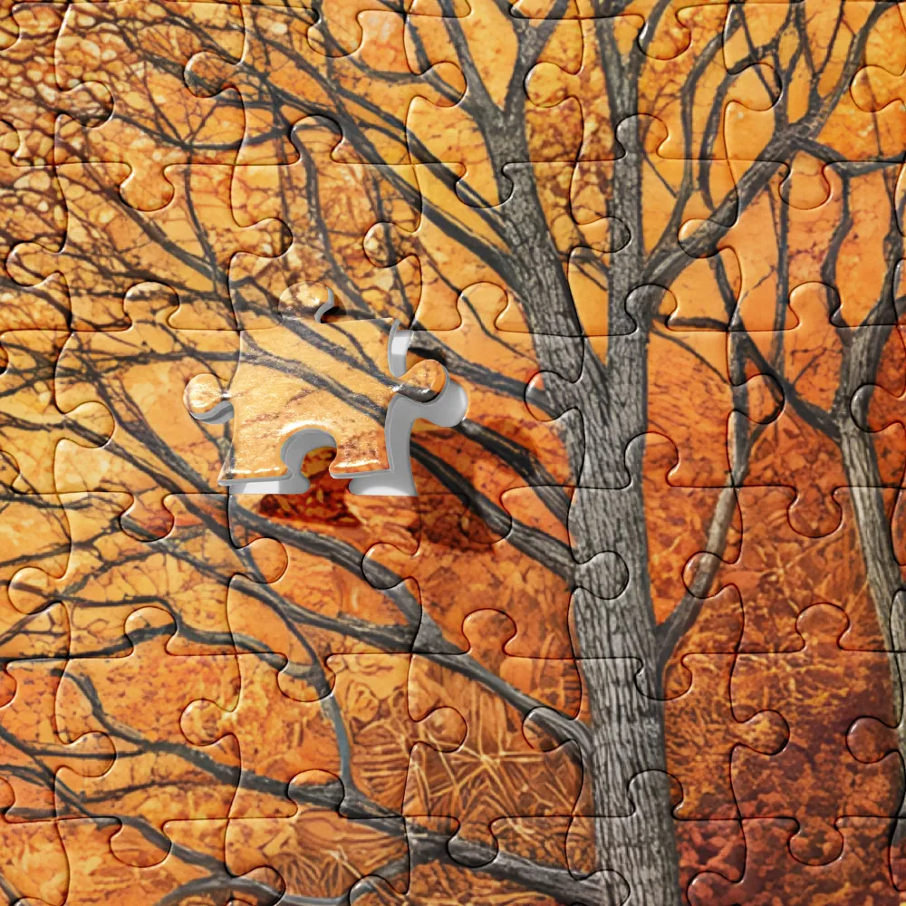 Textured Autumn Hills 
 Jigsaw Puzzle