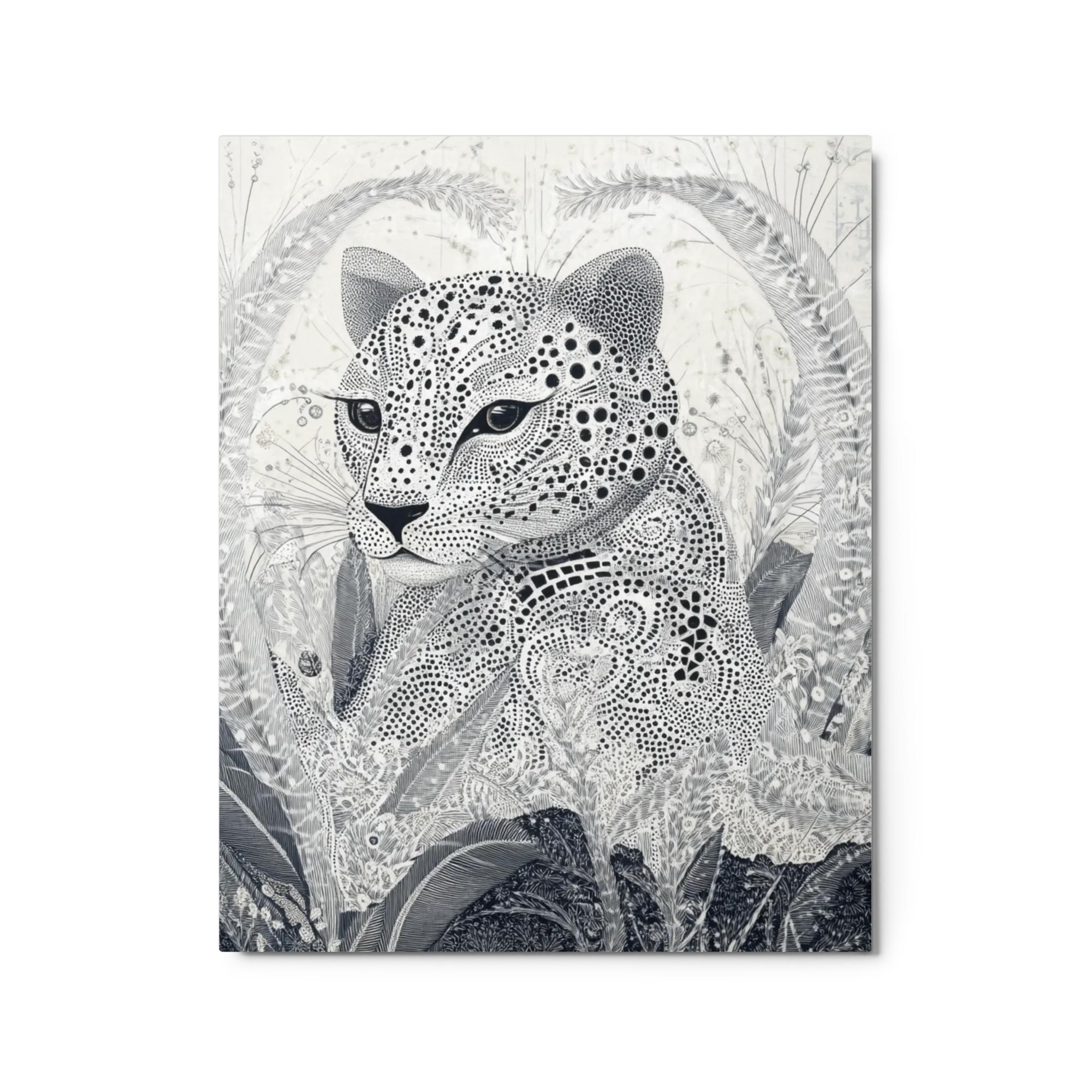 Stippled Leopard Portrait