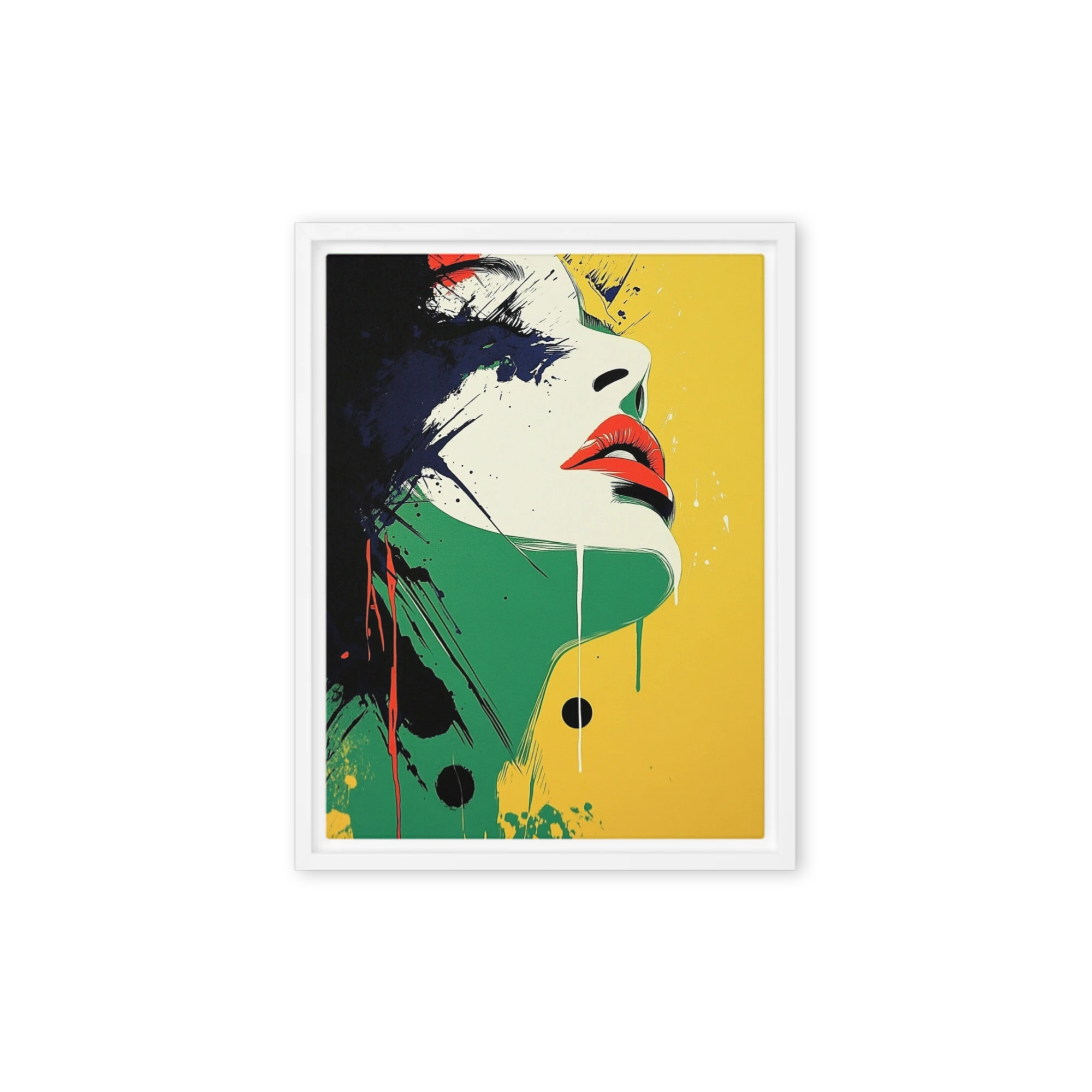 Vibrant Splatter Portrait | Art Print