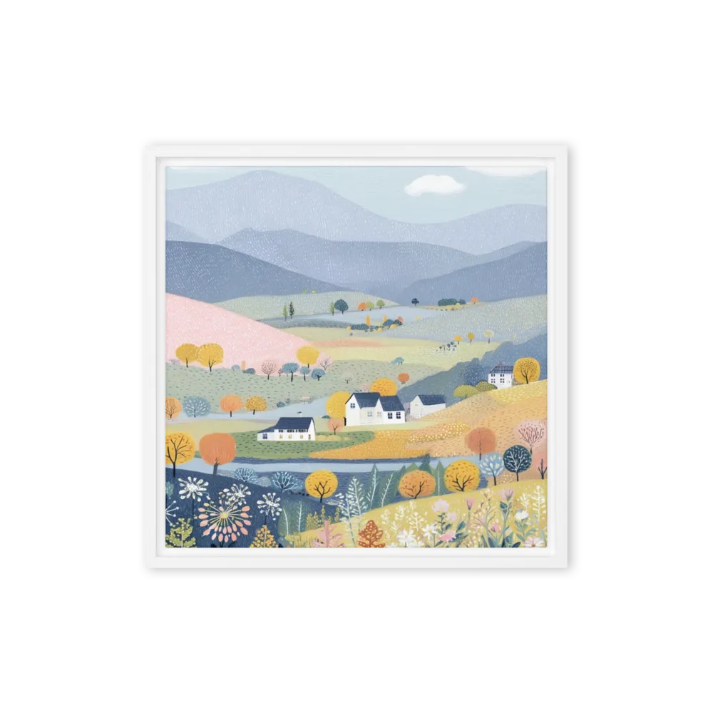 Pastel Valley Meadow 
 Canvas | 8″x 8″