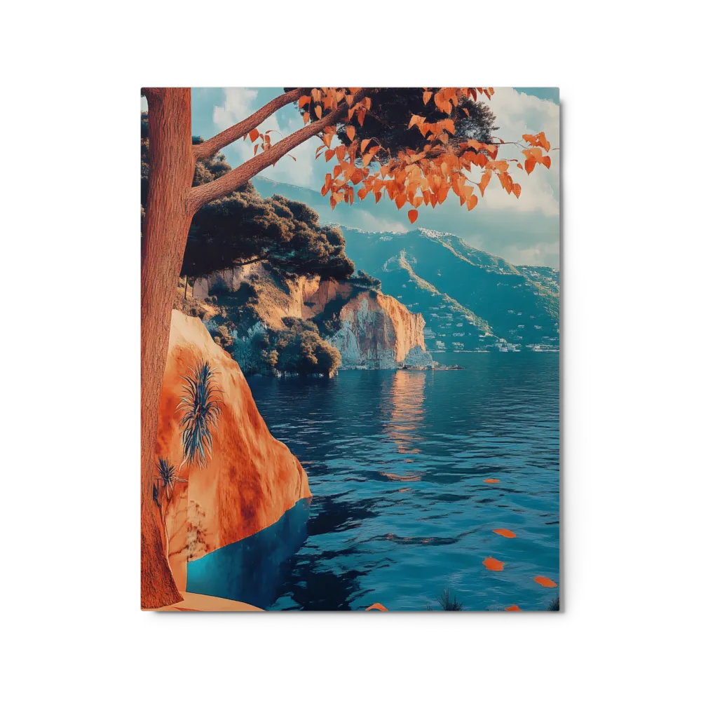 Tranquil Autumn Coastline 
 Canvas with Black Frame