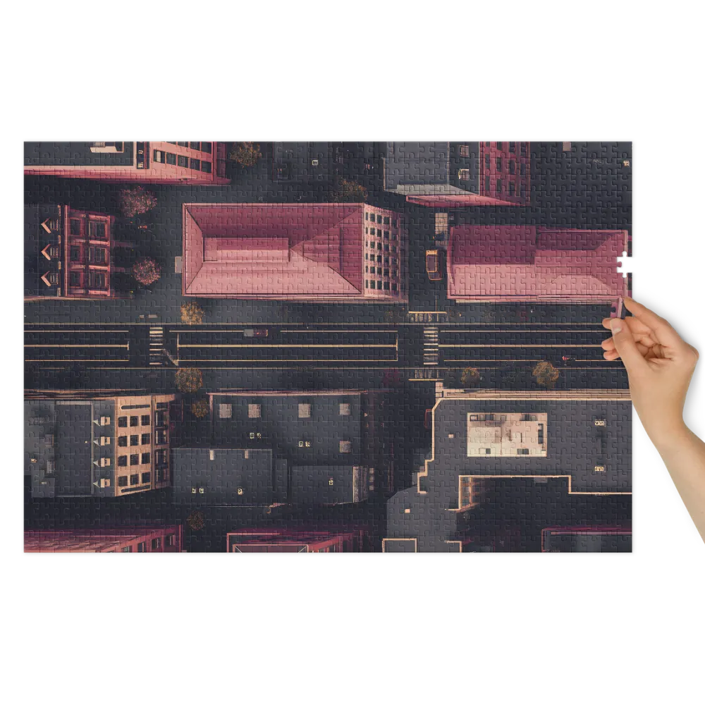 Urban Grid 
 Jigsaw Puzzle in Tin Box