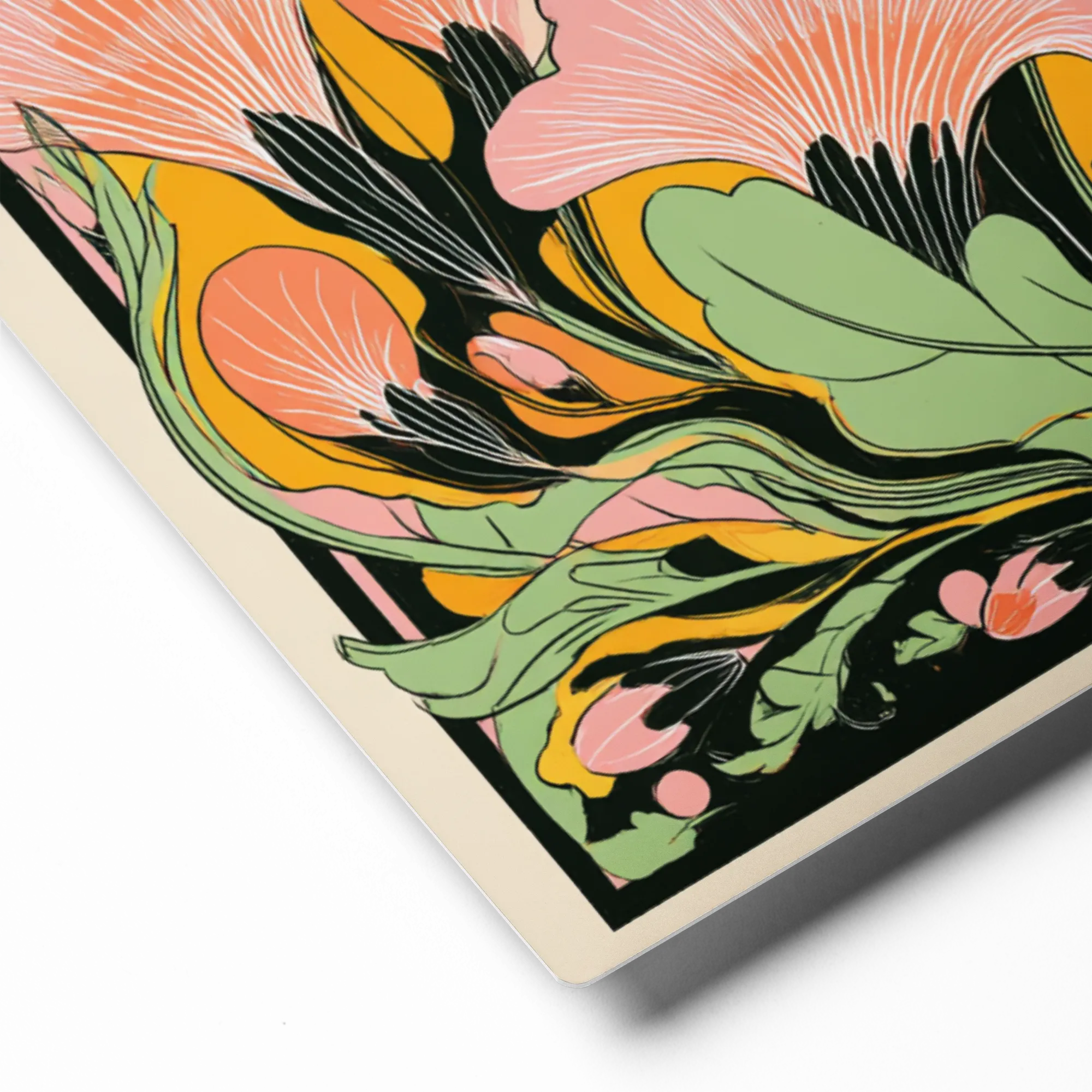 La Muse Florale 
 Metal Print | 12″x 12″