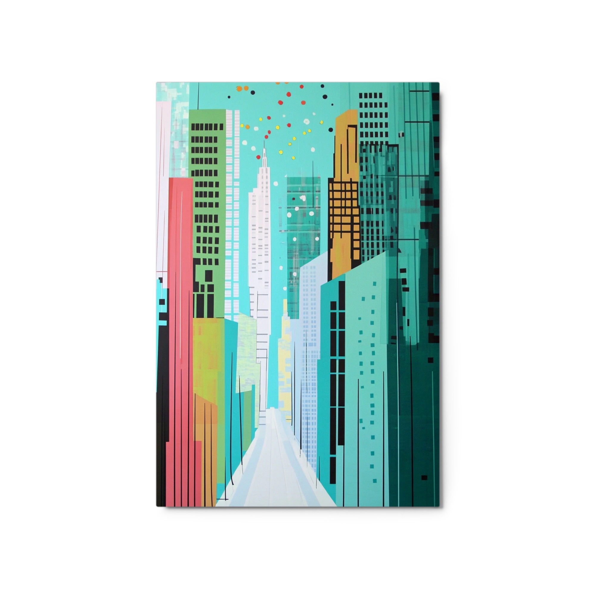 Abstract Cityscape with Skyscrapers