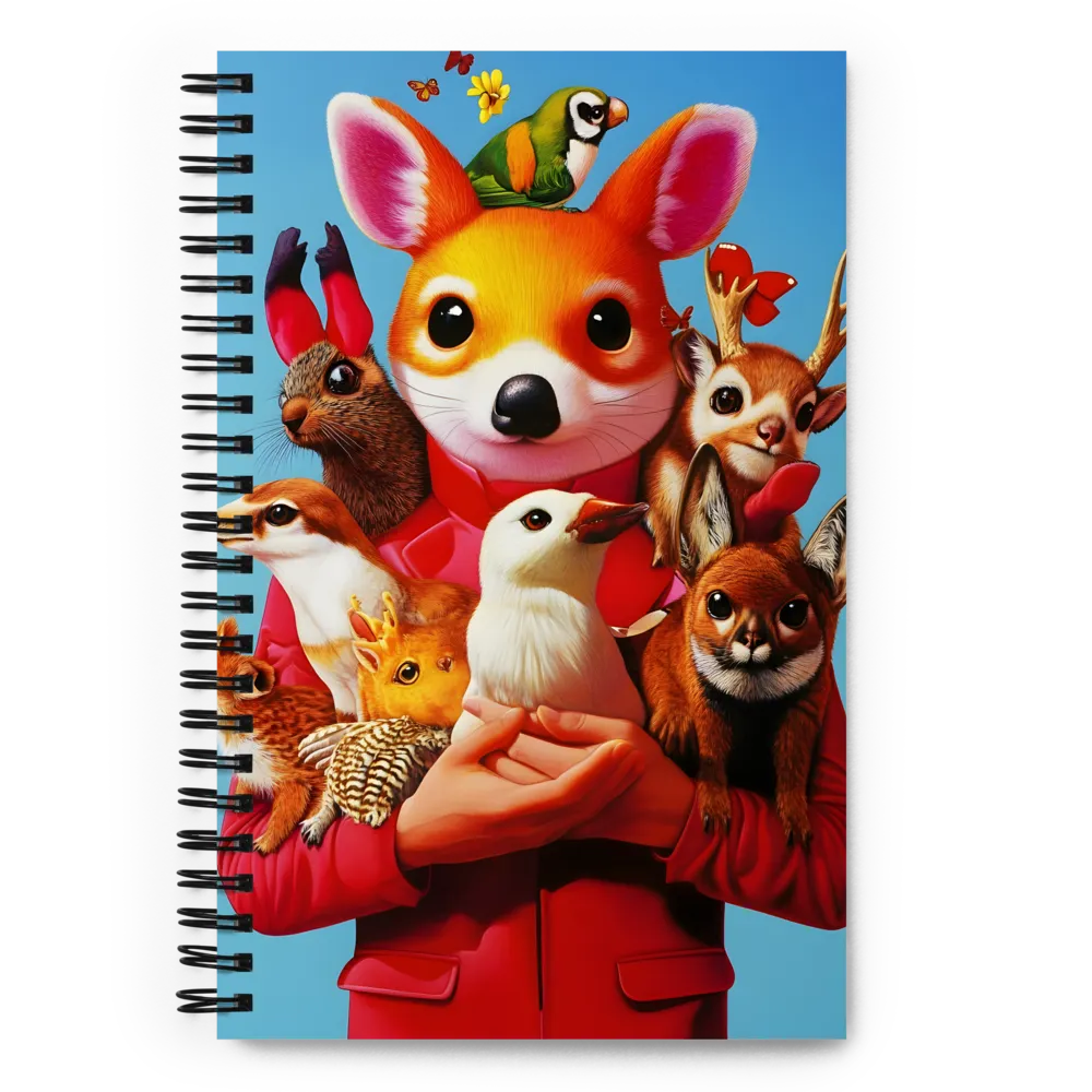 Whimsical Animal Companions 
 Spiral Notebook | 140 pages