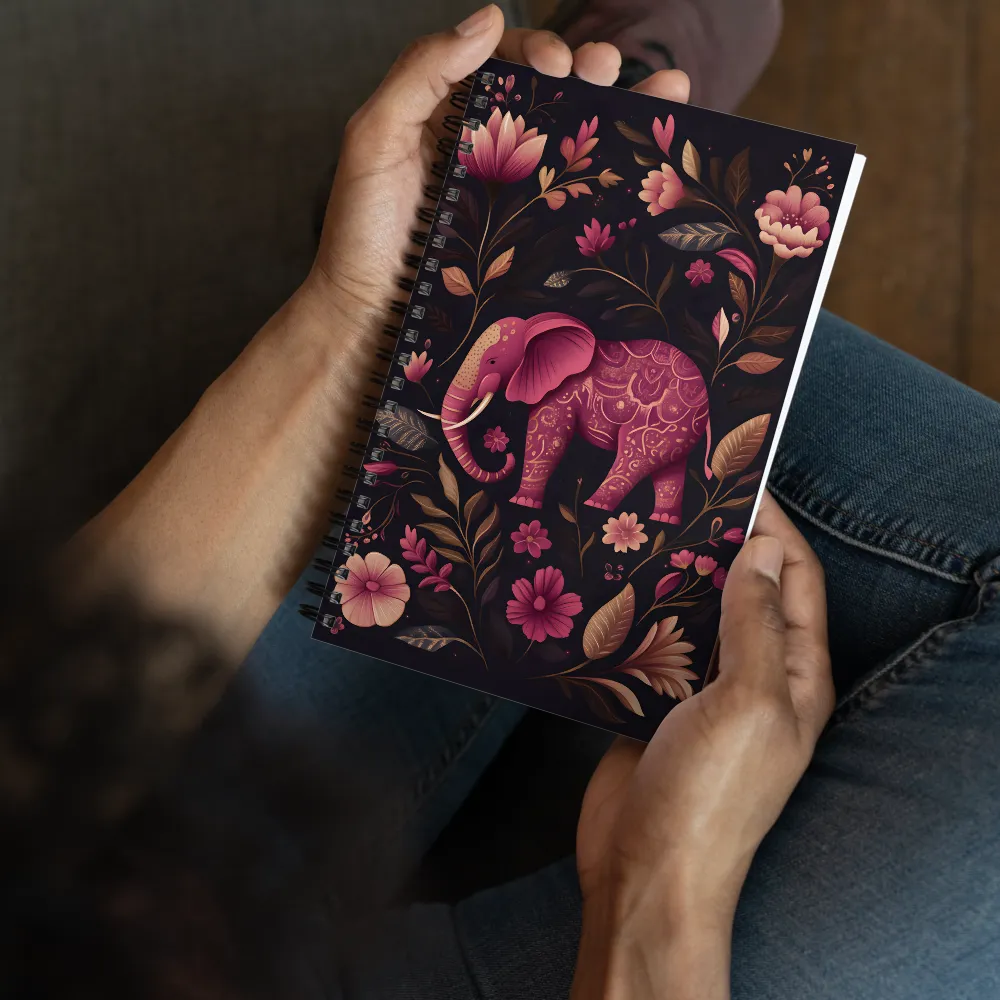Elephant in Bloom 
 Spiral Notebook | 140 pages