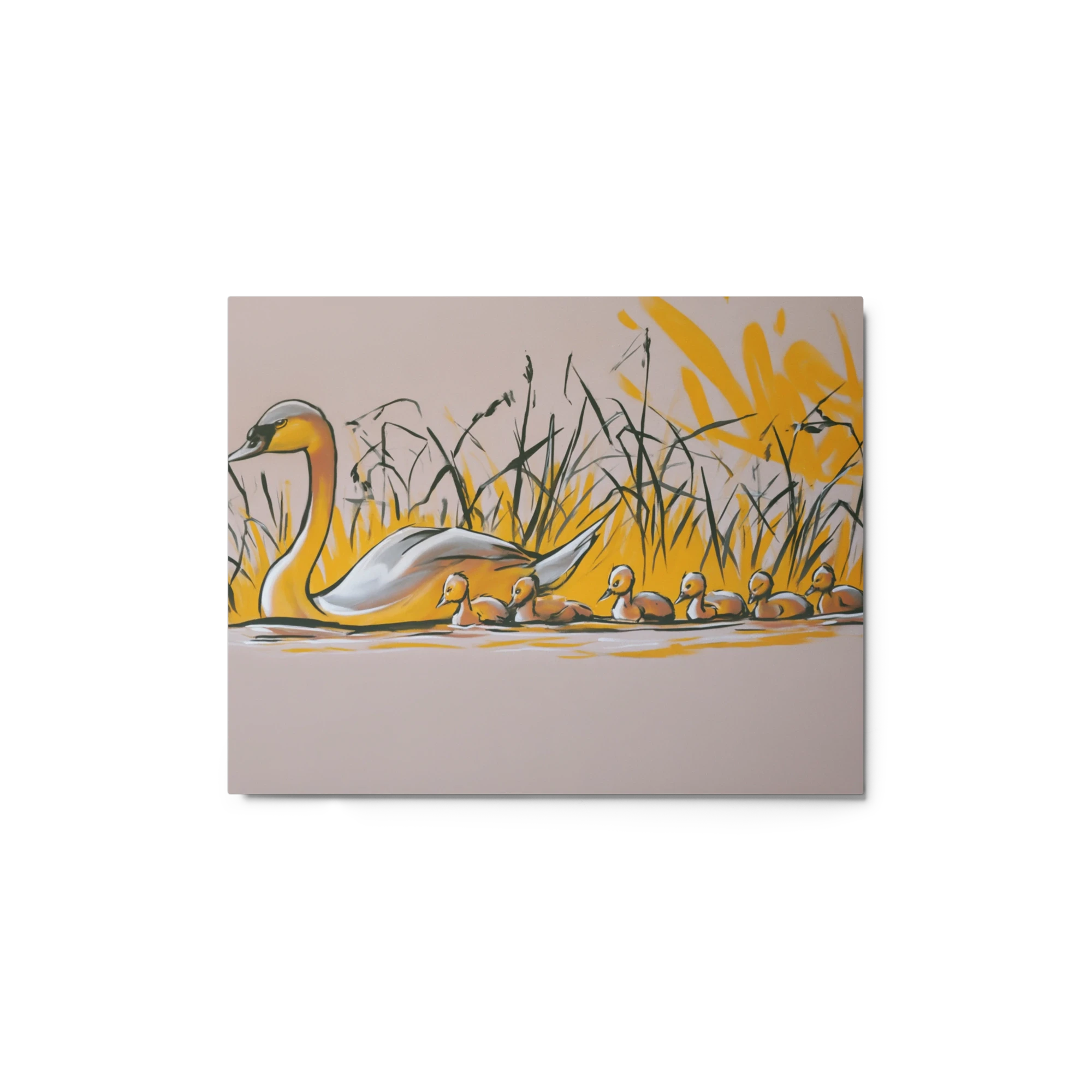 Yellow Swan and Cygnets