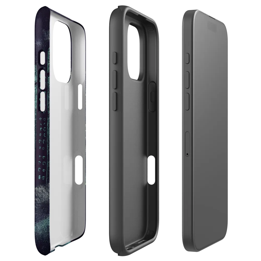 Solitary Figure, Dystopian Moon | Phone Case
