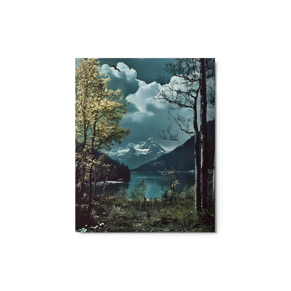 Echoes of the Alpine Lake 
 Canvas | 8″x 12″