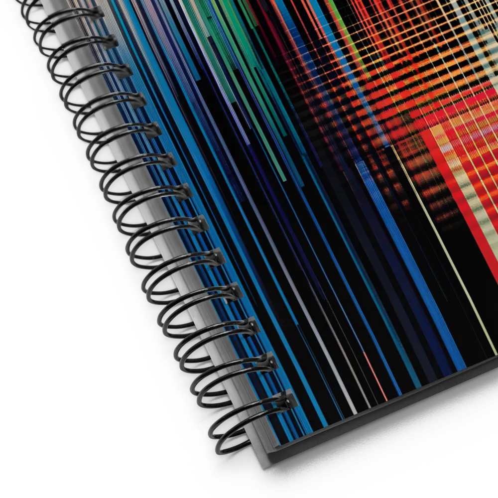 Cosmic Glitch Geometry 
 Spiral Notebook | 140 pages