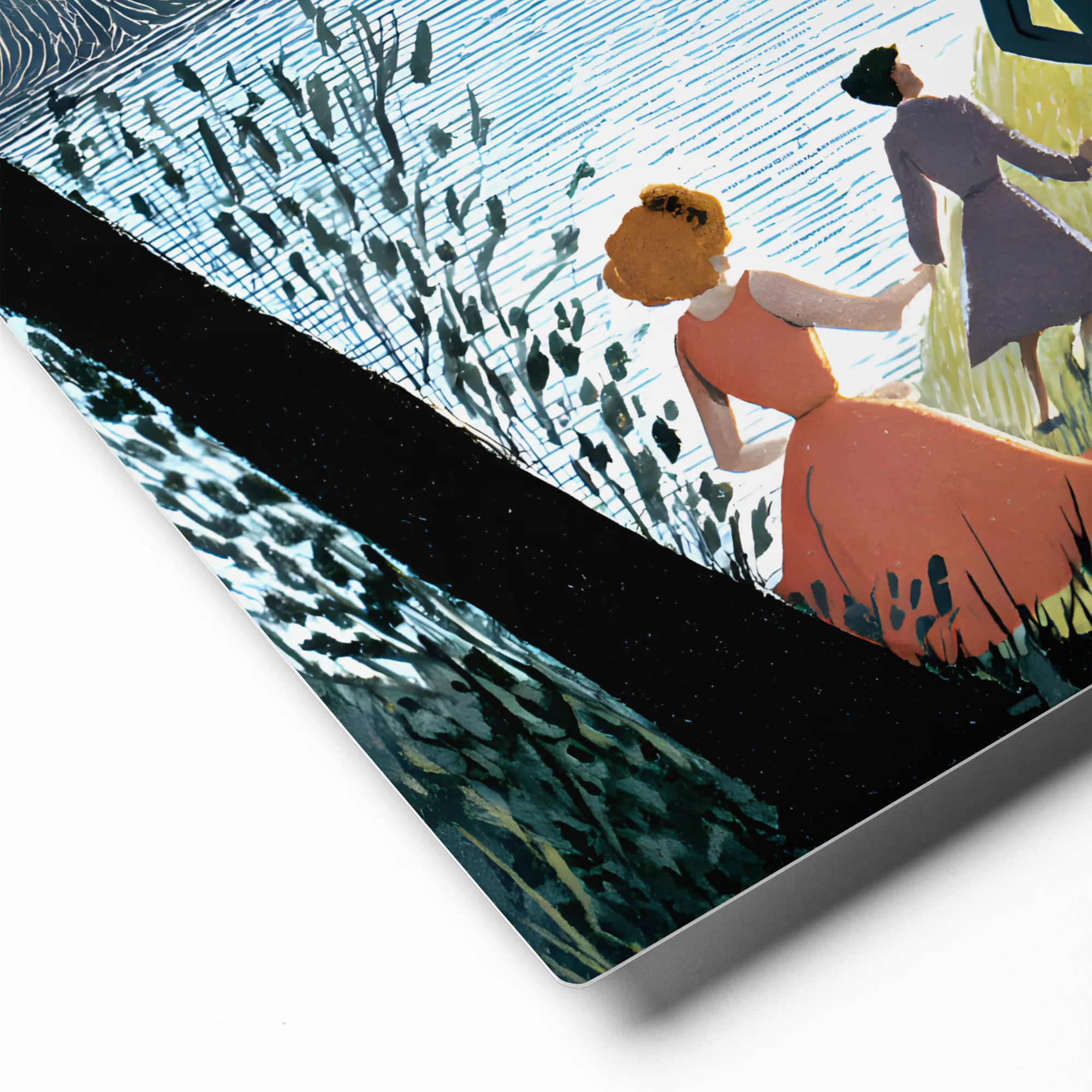 The Journey Uphill 
 Canvas | 14″x 14″