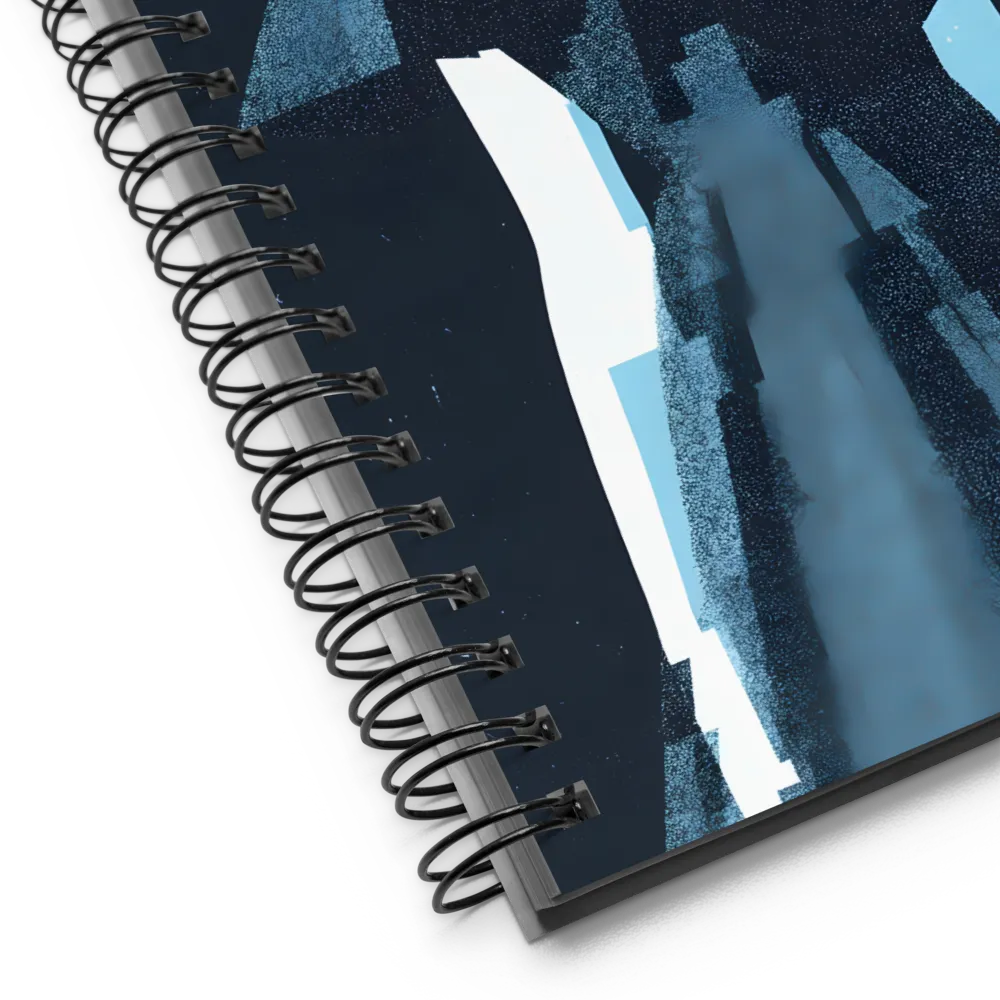 Digital Fragmentation Portrait 
 Spiral Notebook | 140 pages