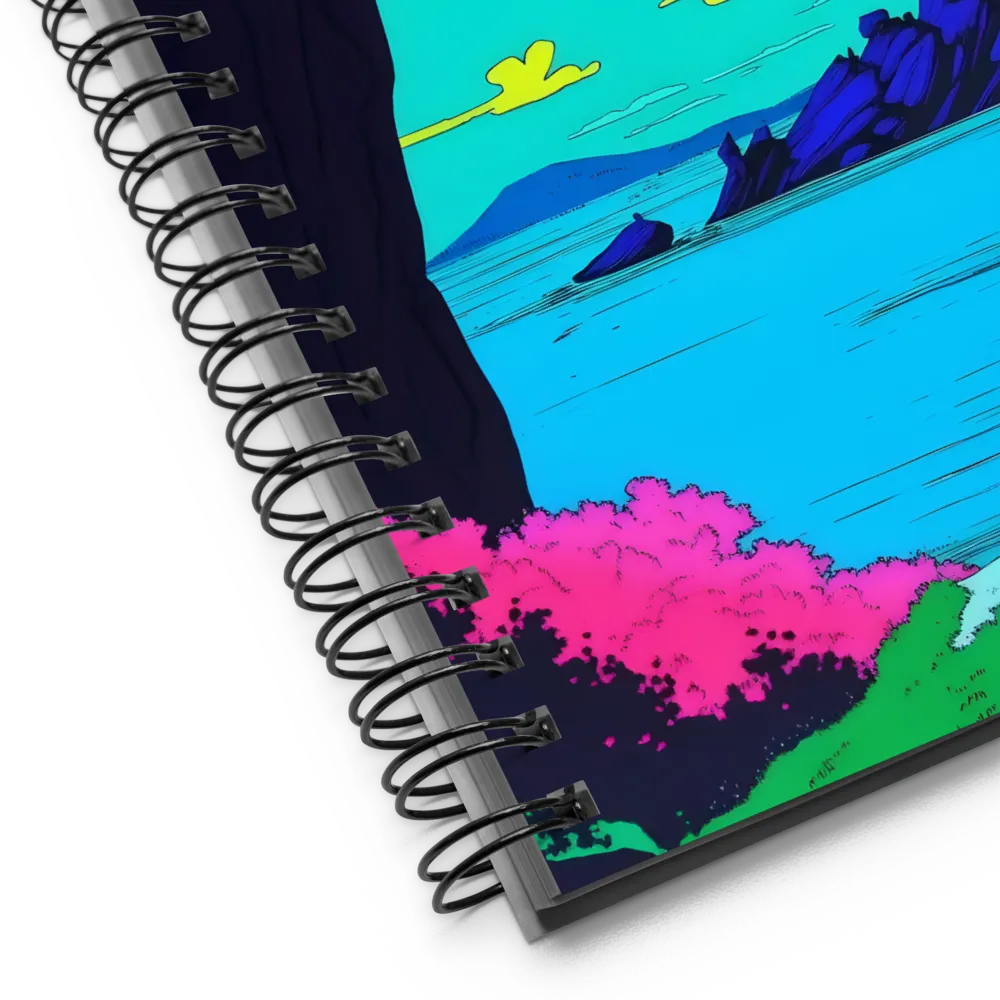 Neon Vista Journey 
 Spiral Notebook | 140 pages