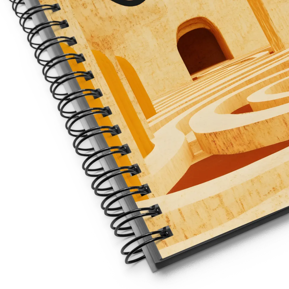 Labyrinth of Ancient Arches 
 Spiral Notebook | 140 pages