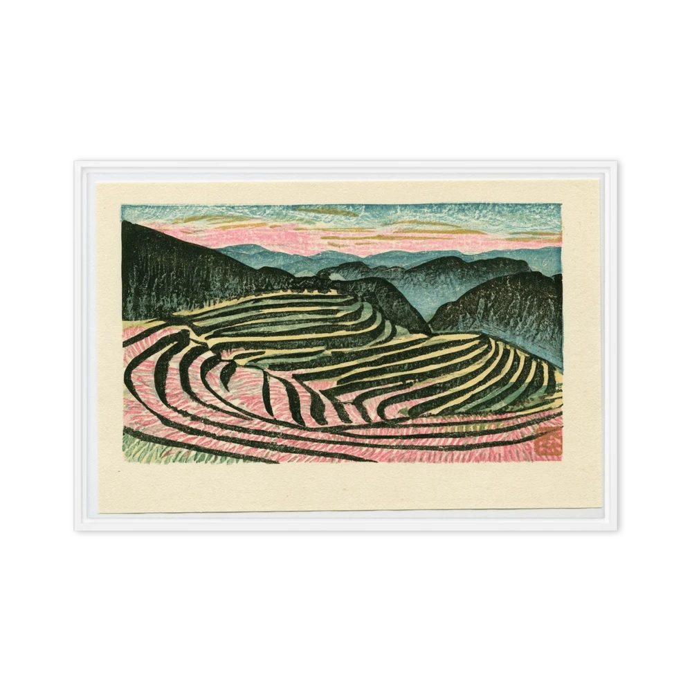 Terraced Hills at Twilight | Art Print