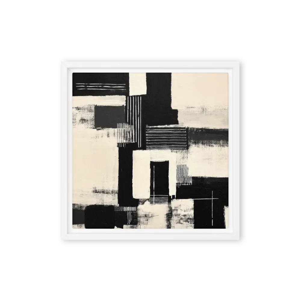 Monochrome Abstraction 
 Canvas | 10″x 10″