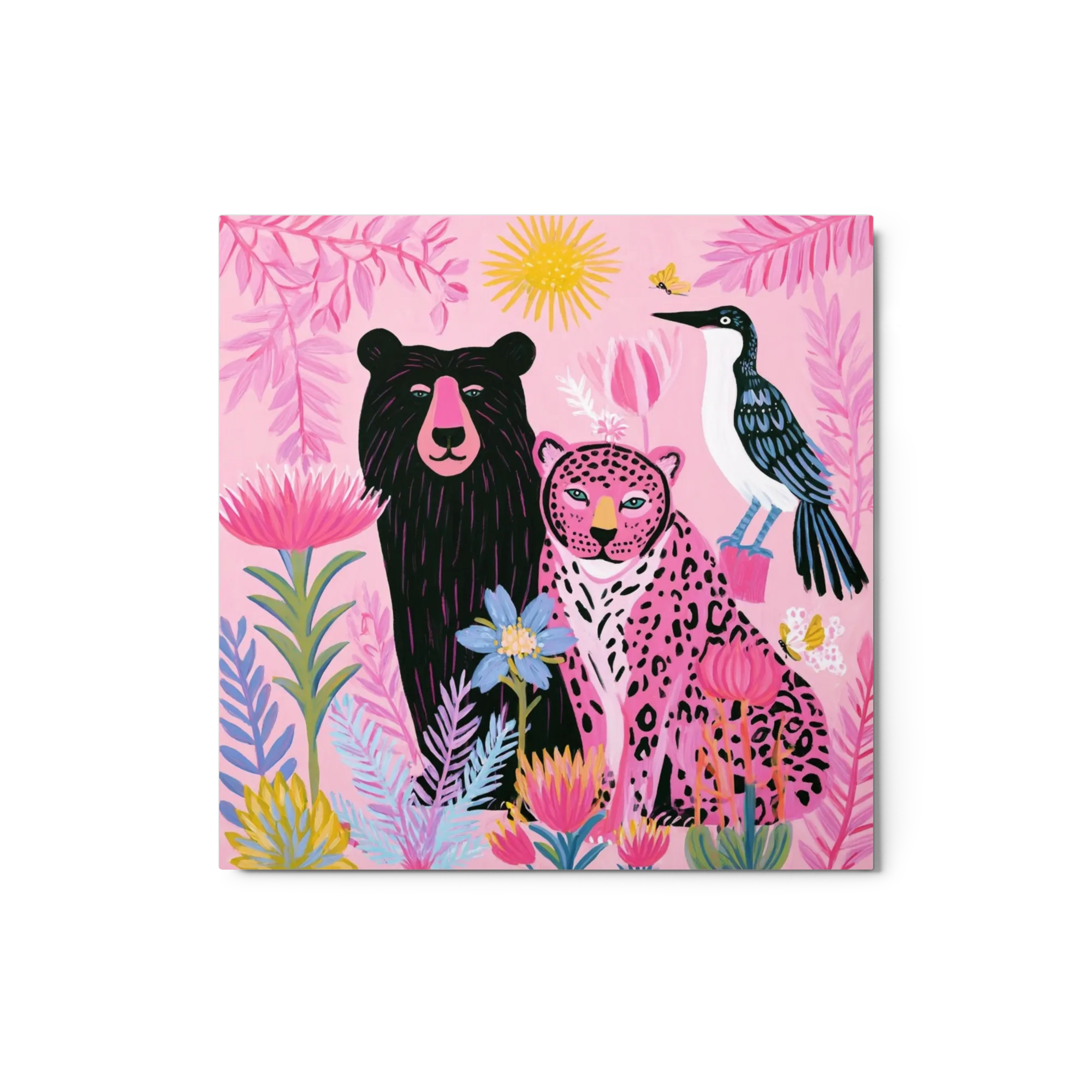 Pink Jungle Bear and Leopard