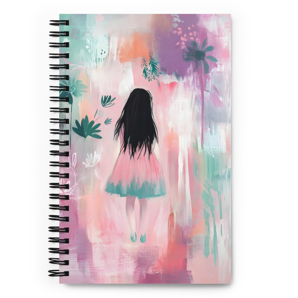 Whimsical Wanderer in Floral Dreams 
 Spiral Notebook | 140 pages