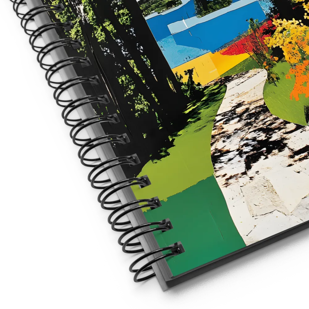 Fragmented Garden Landscape 
 Spiral Notebook | 140 pages