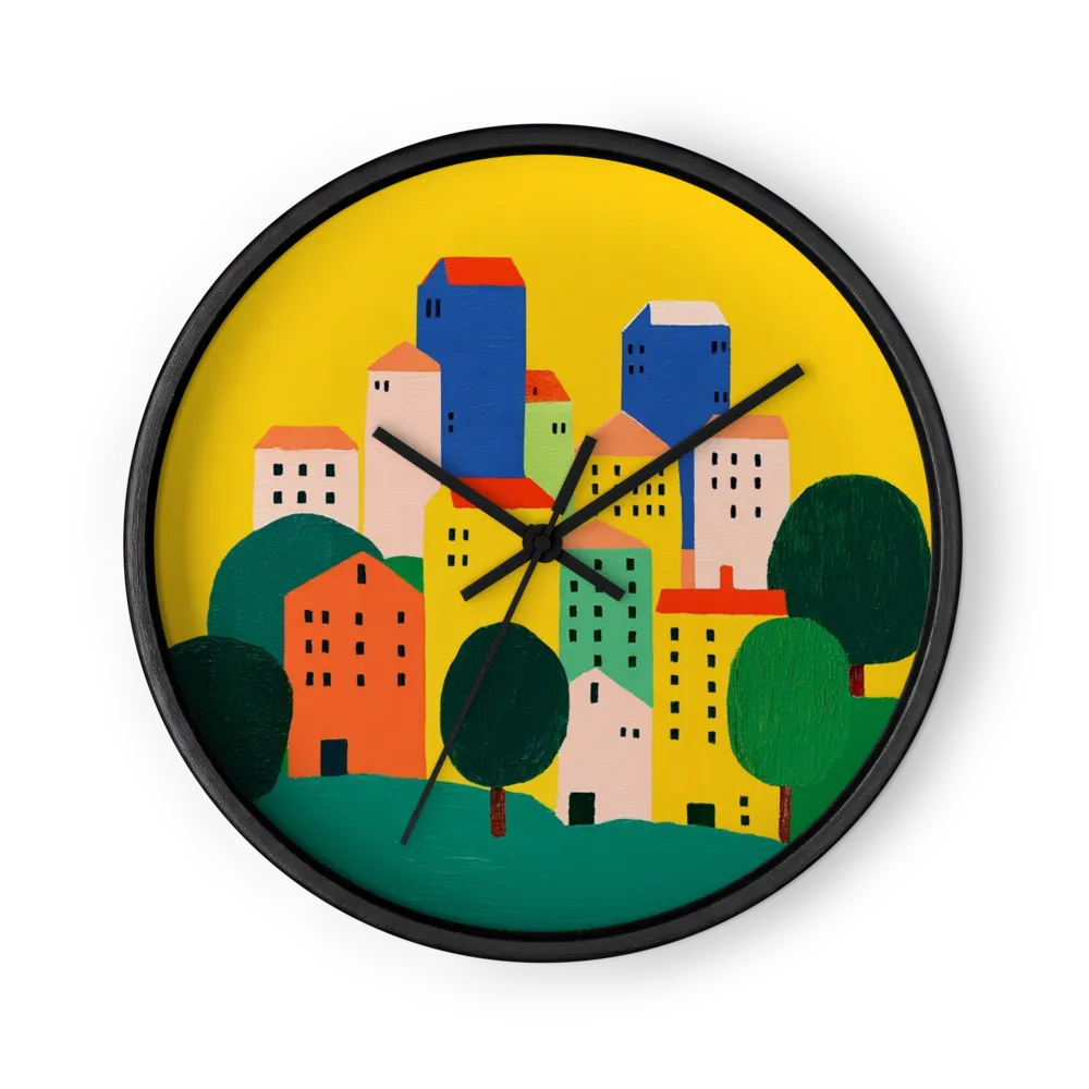 Hillside Village | Wall Clock