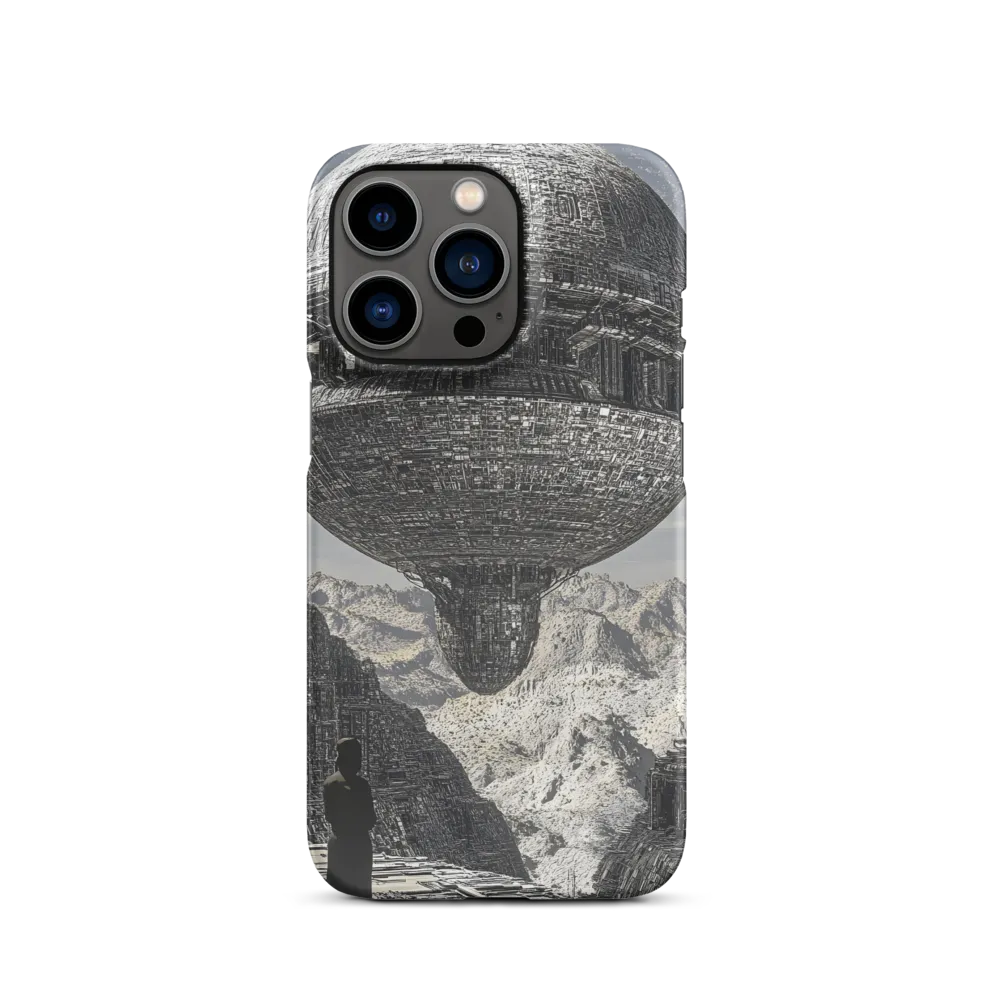 Futuristic Structure Above Rugged Landscape | Phone Case