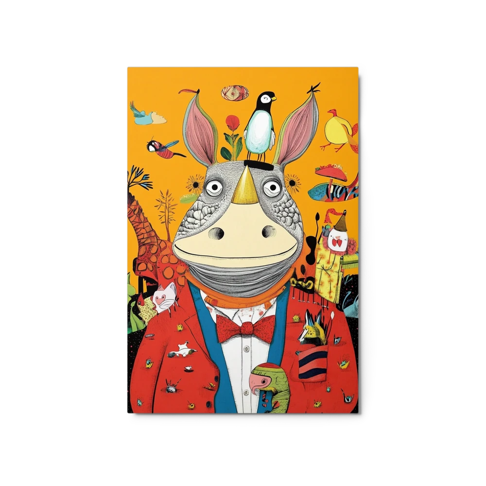 The Dapper Rhino's Gathering | Art Print