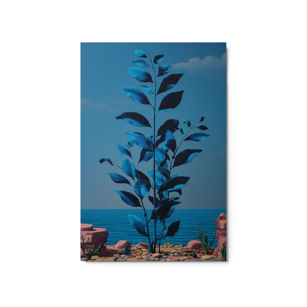 Surreal Blue Flora | Art Print