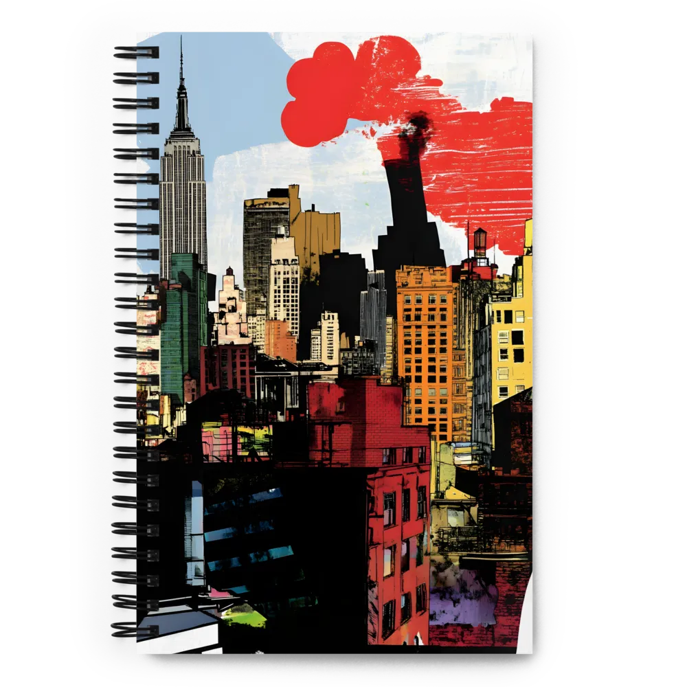 Urban Red Canvas 
 Spiral Notebook | 140 pages