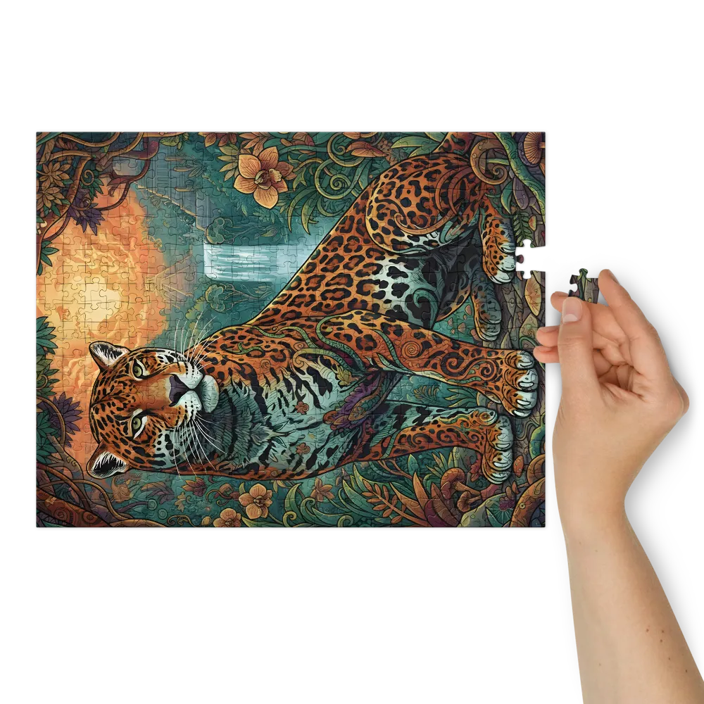 Jaguar of the Falls | Jigsaw Puzzles