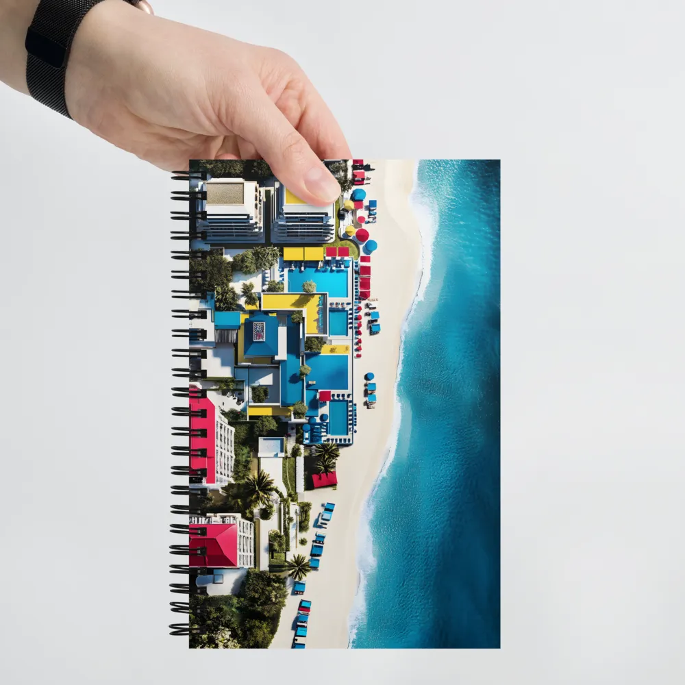Tropical Resort Overhead 
 Spiral Notebook | 140 pages