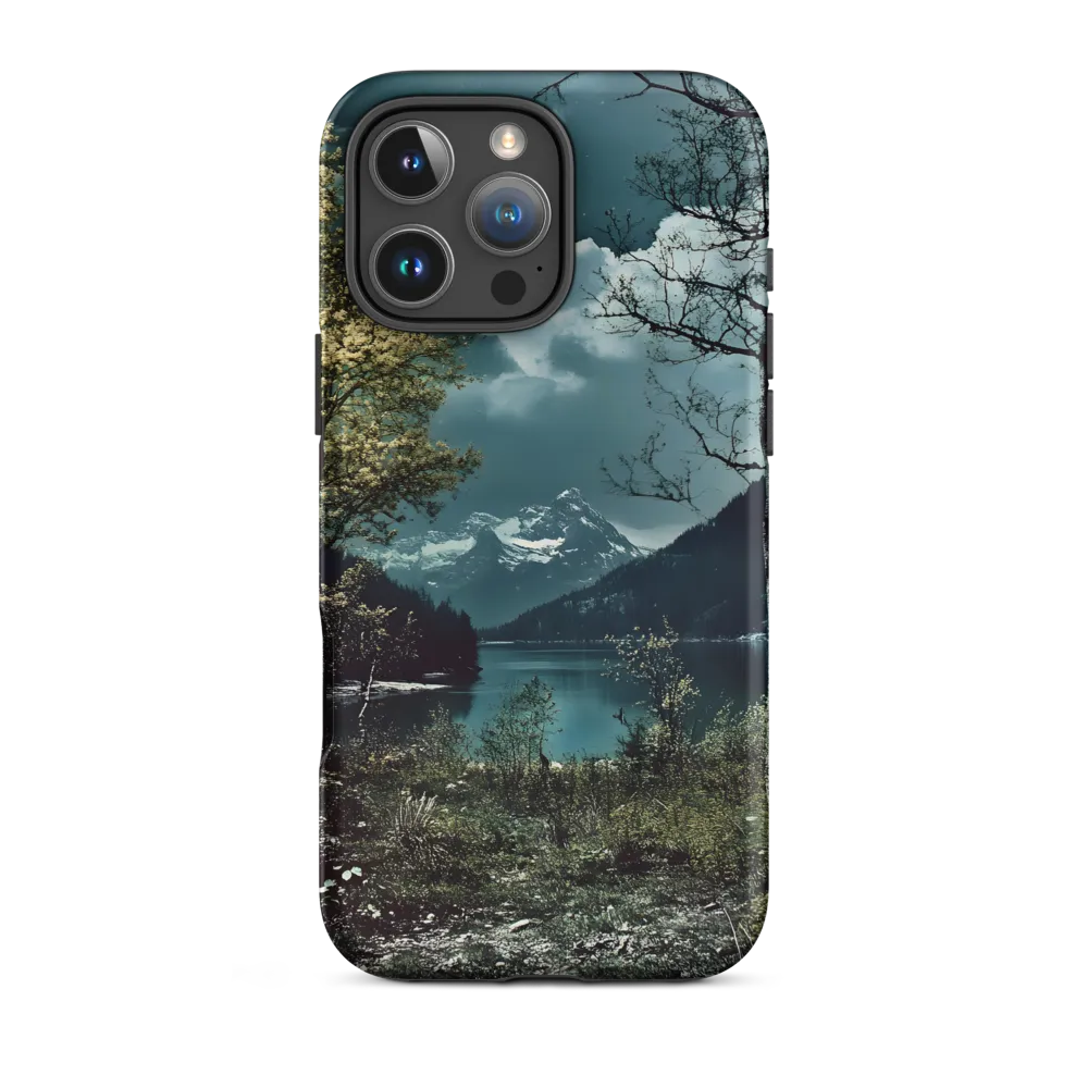 Surreal Landscape with Lake and Mountains | Phone Case