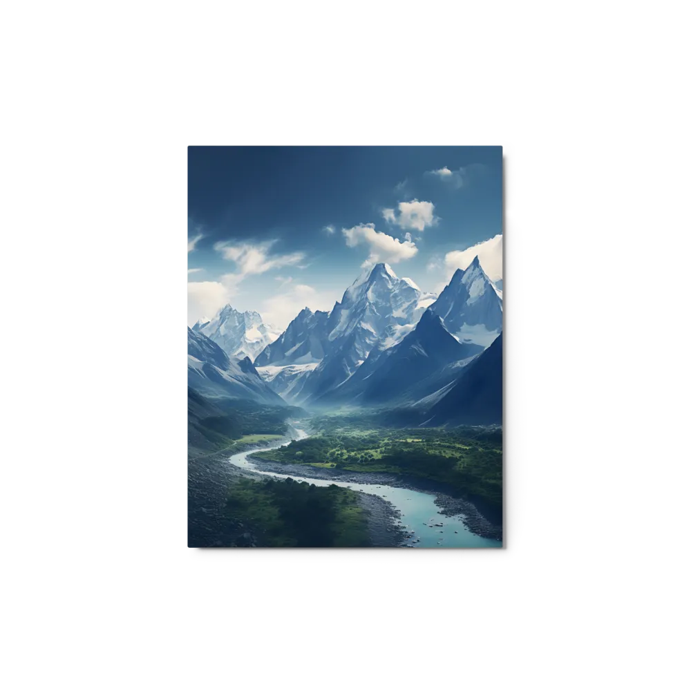 Serene Mountain Valley 
 Canvas | 40″x 55″