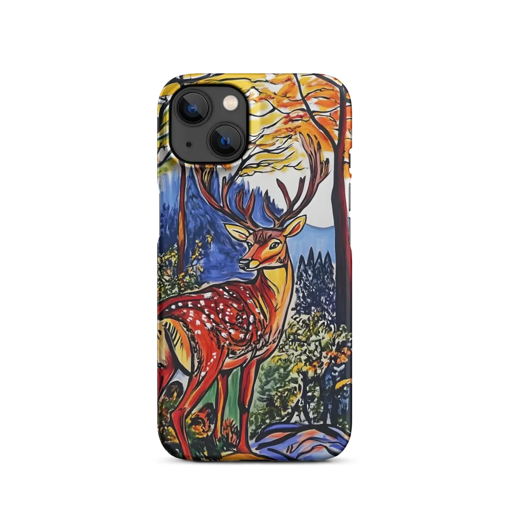 Expressionist Deer in Autumn Landscape | Phone Case