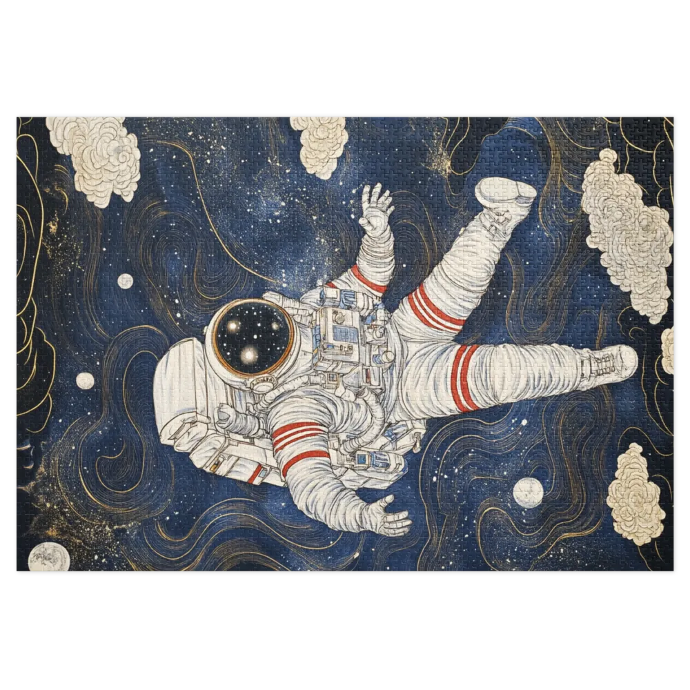 Astronaut Floating in Space | Jigsaw Puzzle (252/520 pieces)