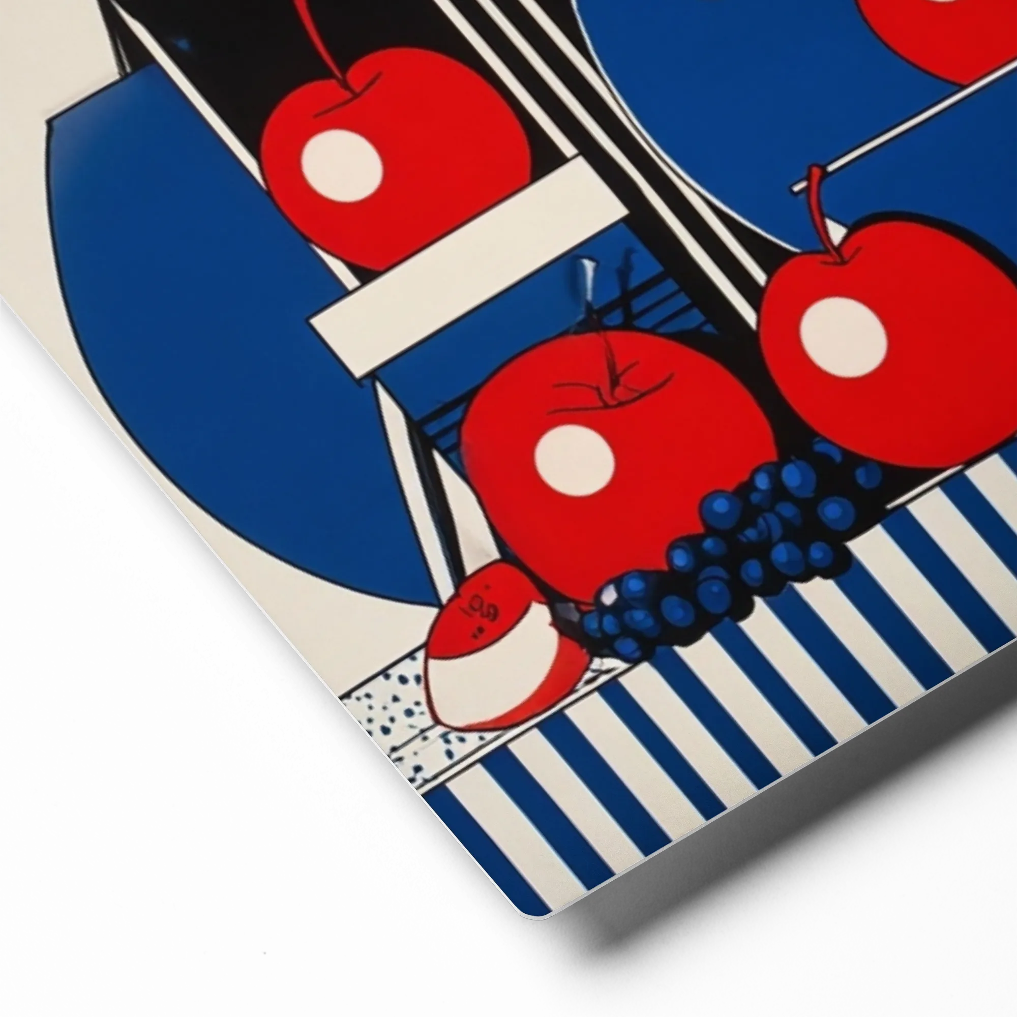Graphic Still Life in Red and Blue | Art Print