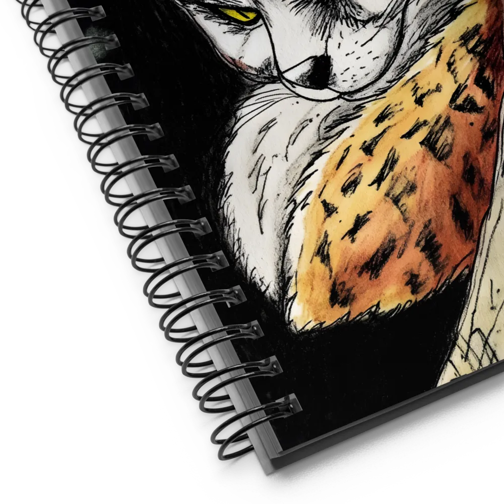 Piercing Gaze of the Wildcat 
 Spiral Notebook | 140 pages