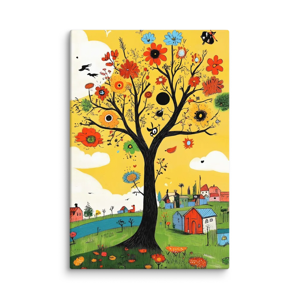 The Enchanted Blossom Tree 
 Canvas | 32″x 48″
