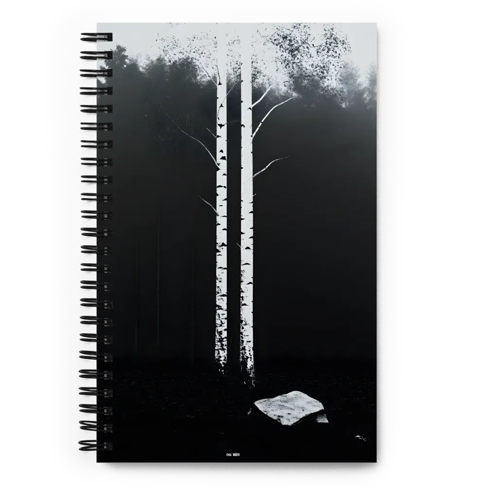 Silent Forest Birches 
 Spiral Notebook | 140 pages