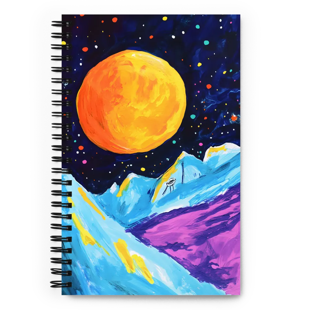 Cosmic Mountainscape 
 Spiral Notebook | 140 pages
