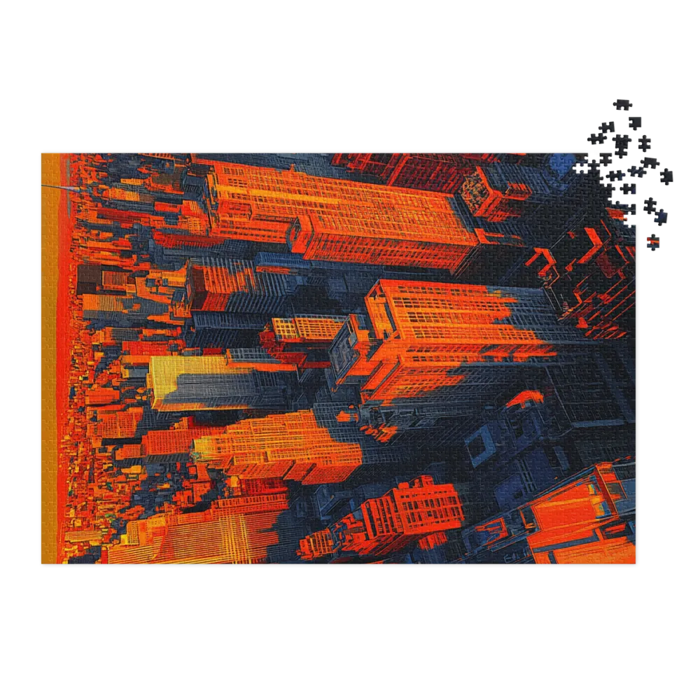 Vibrant Sunset Cityscape