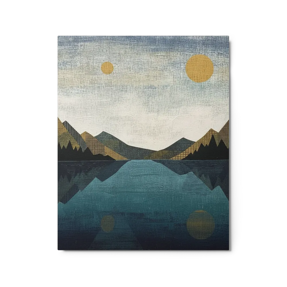 Twin Suns Reflection 
 Canvas | 12″x 16″