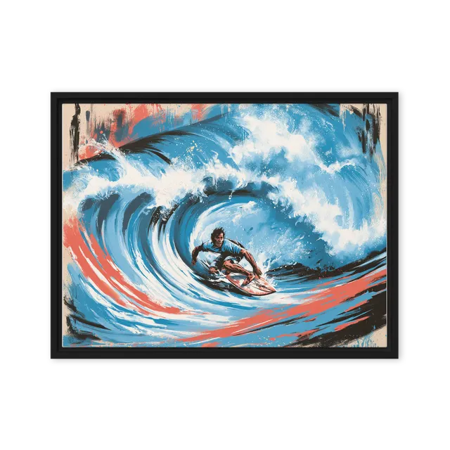 Riding the Barrel | Art Print