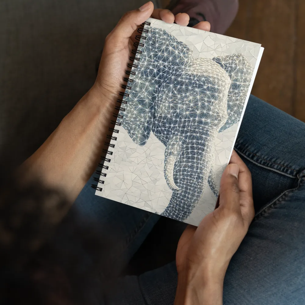 Tessellated Elephant Portrait 
 Spiral Notebook | 140 pages