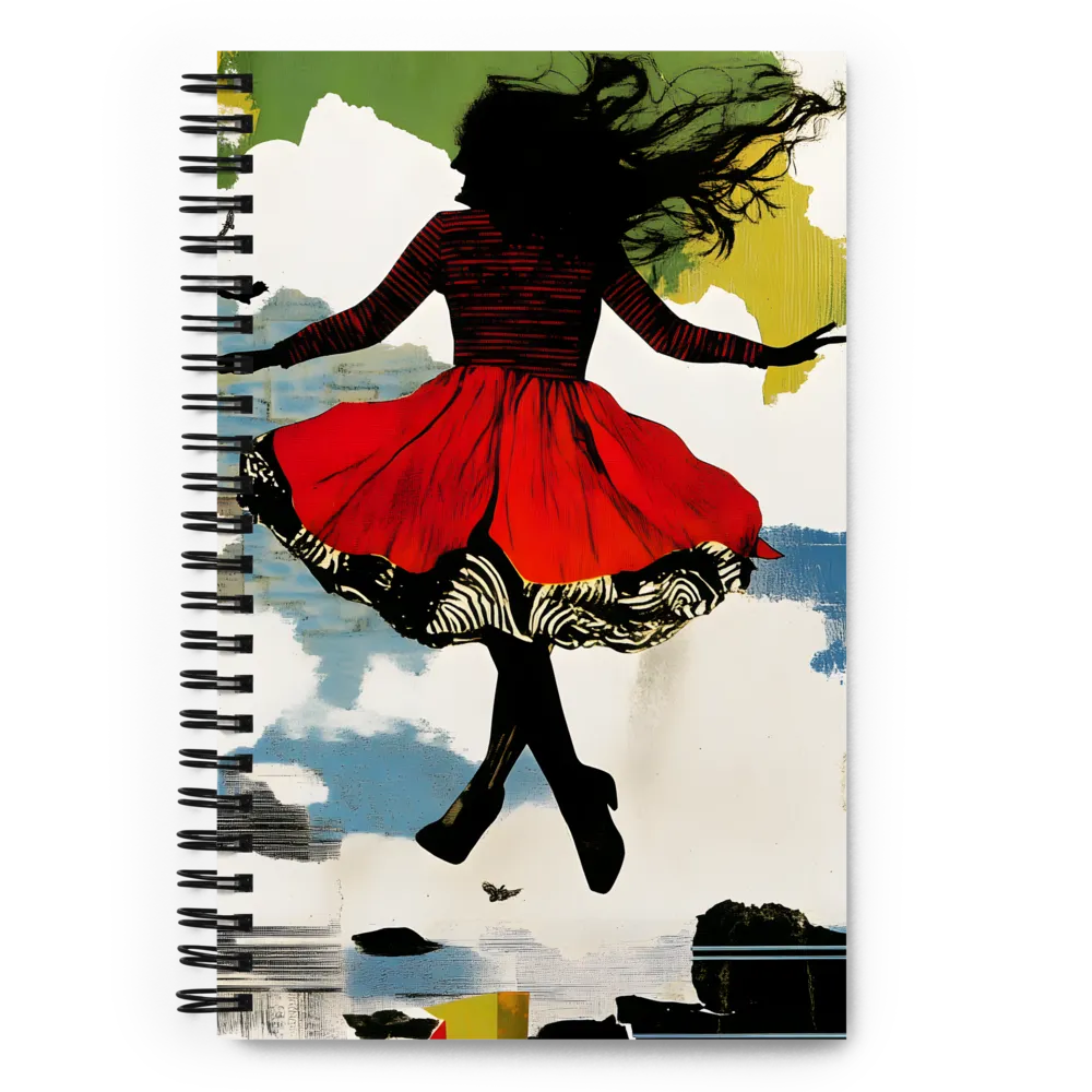 Rhythmic Silhouette Dance 
 Spiral Notebook | 140 pages