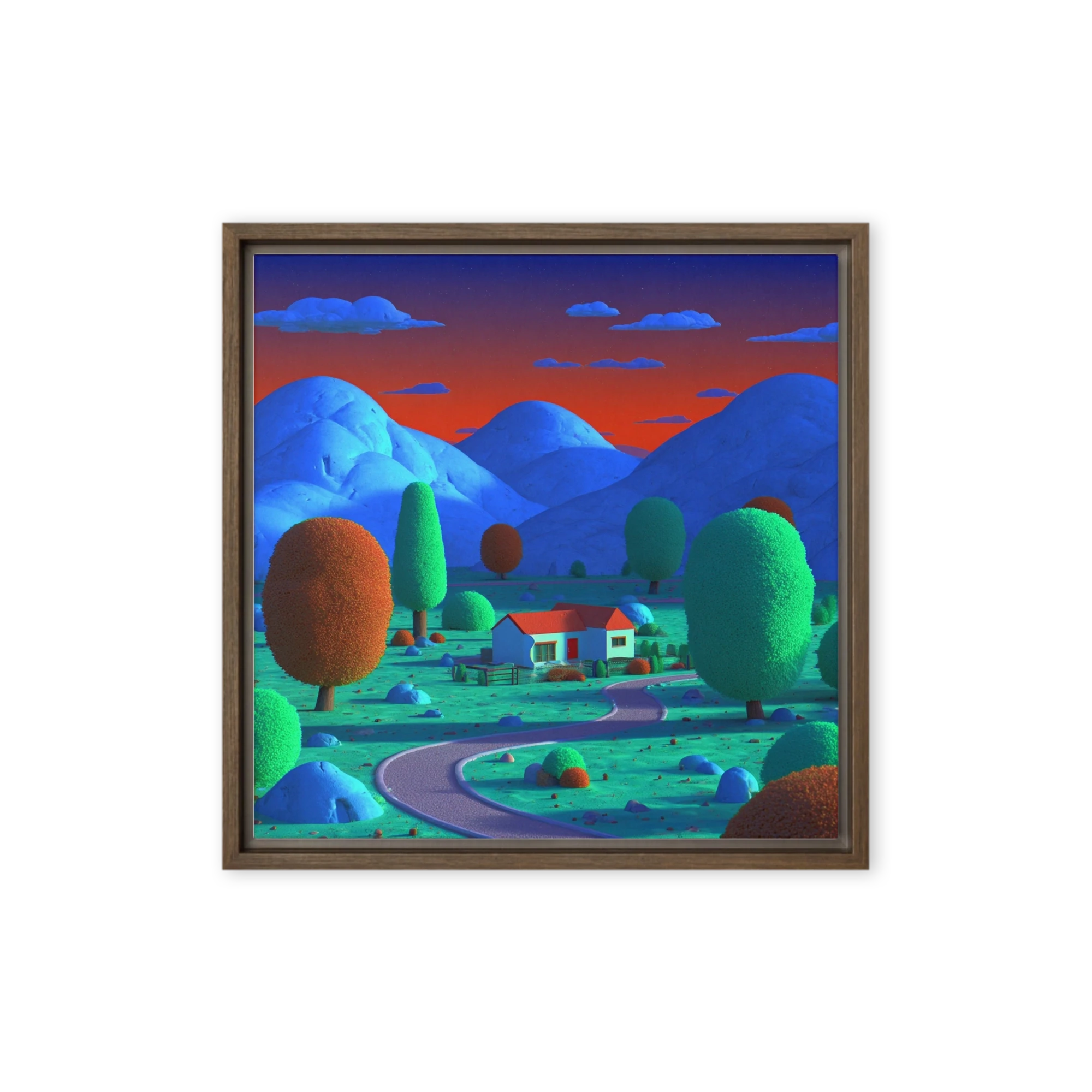 Sunset Over the Blue Hills