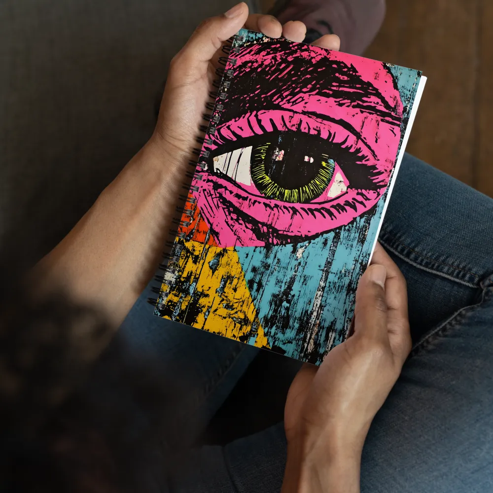 Intense Gaze, Pop Art Style 
 Spiral Notebook | 140 pages