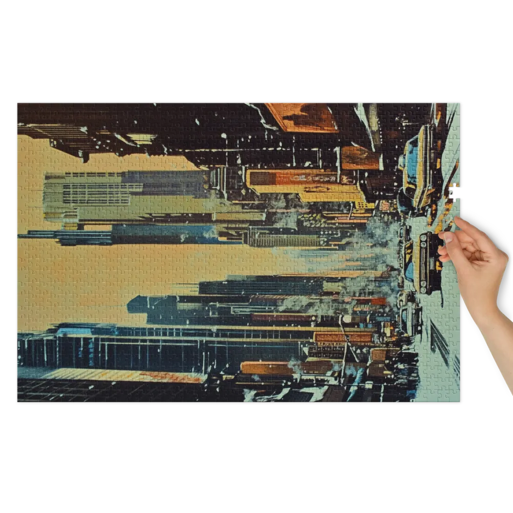 Urban Cityscape Illustration | Jigsaw Puzzle (252/520 pieces)